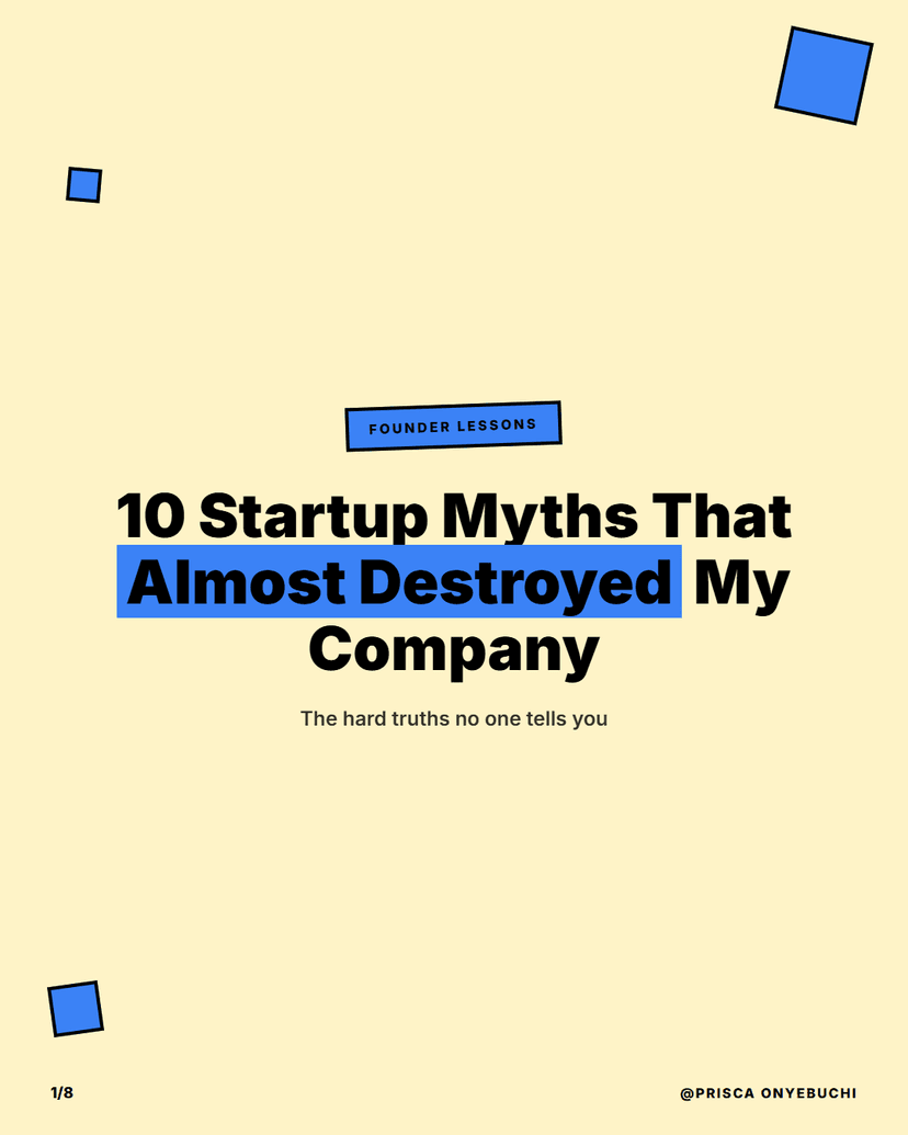 10 Startup Myths - Slide 1
