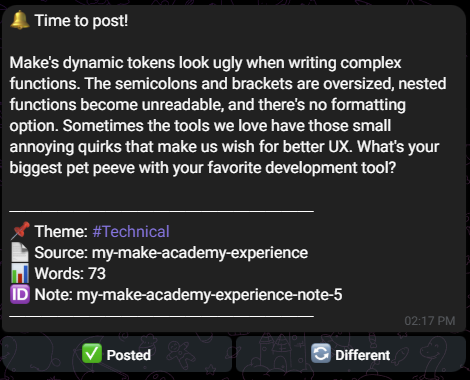 Igor Jarvis Post Reminder